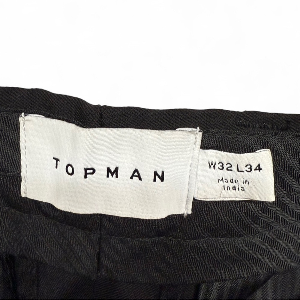 ***Topman Men’s Black Slim Fit Cargo Pants Trousers W32 L34 ASOS - Picture 6 of 9